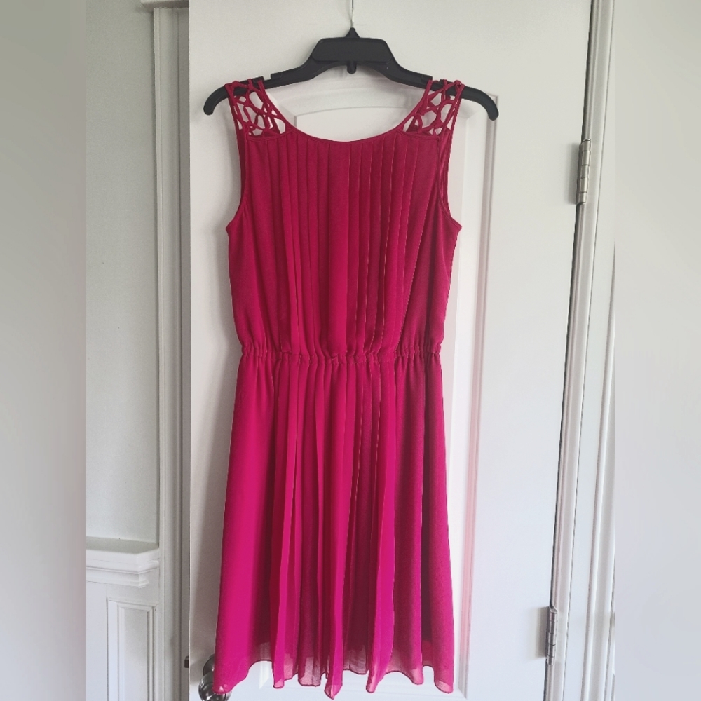 Pink summer cocktail dress